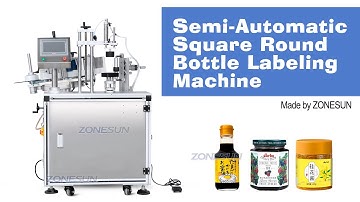 How to use ZS-TB805B Semi-auto Square Round Bottle Labeling Machine