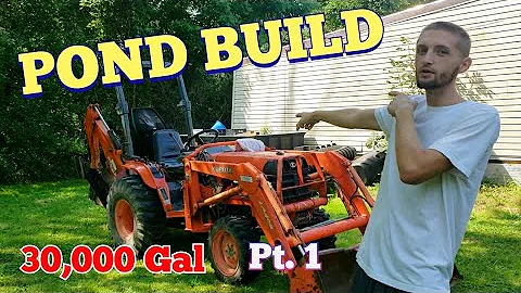 Creating a Massive 30,000 Gallon Ecosystem Koi Pond pt. 1 - Digging for Filtration