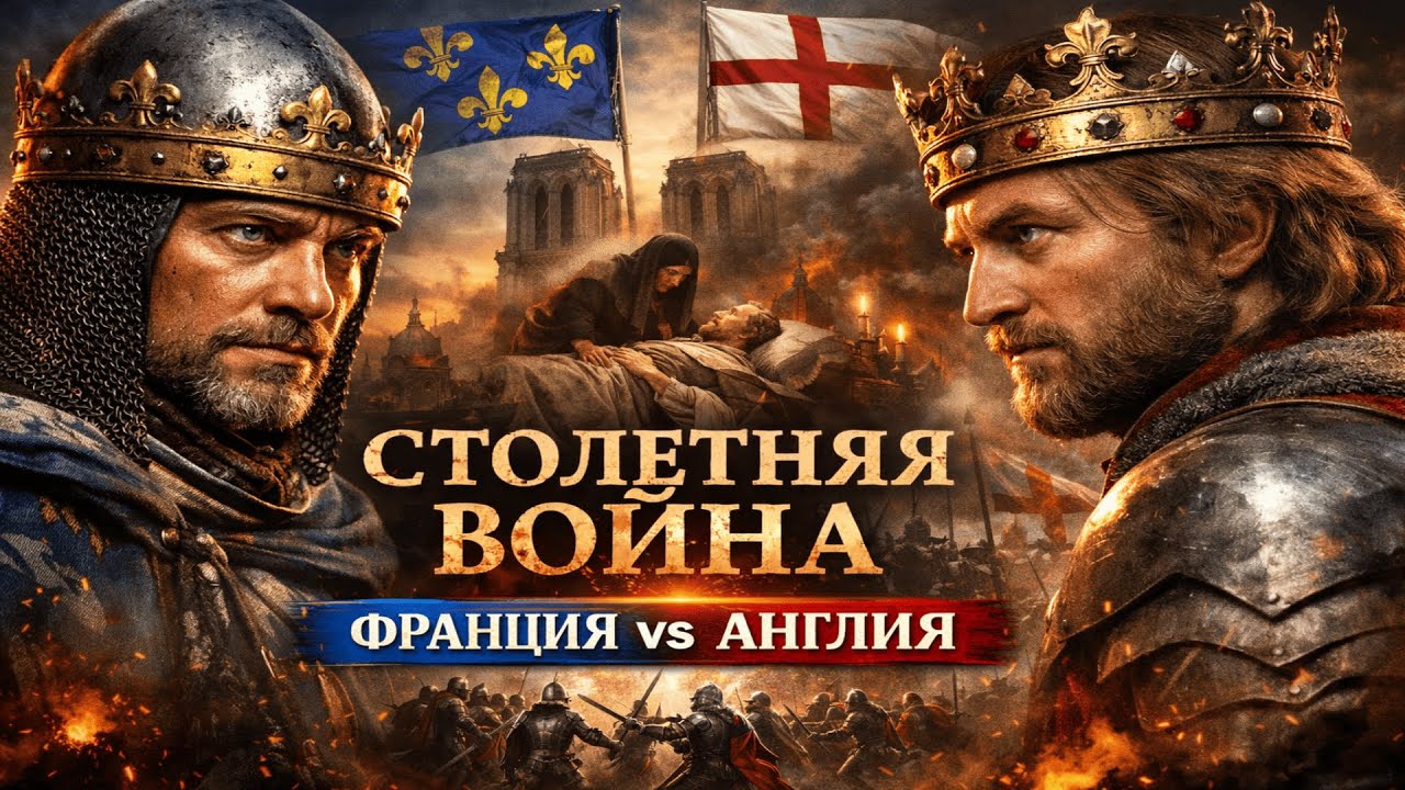 СТОЛЕТНЯЯ ВОЙНА: КАК ОДНА СМЕРТЬ ВЗОРВАЛА ЕВРОПУ (Франция vs Англия)