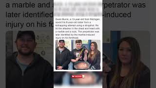13-year-old saves sister from kidnapper using slingshot—marble left clue. 🎯🦸‍♂️ #TeenHero #Slingshot