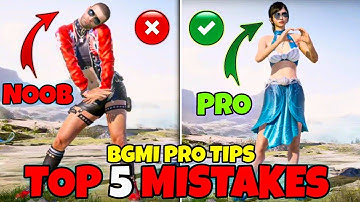 TOP 5 MISTAKES THAT YOU SHOULD AVOID IN ( BGMI AND PUBG MOBILE ) Tips & Tricks🔥 Xunity Nadir