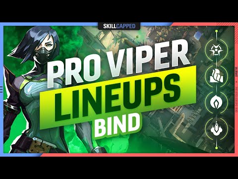 The BEST PRO Viper LINEUPS, SETUPS, & ONE WAYS for BIND - Valorant Guide