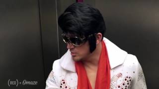 Channing Tatum aka Elvis Pranks Office Workers with Surprise Vegas Party    Omaze  BY Omaze