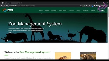 Zoo Management System Project in PHP MySQL with Source Code - CodeAstro