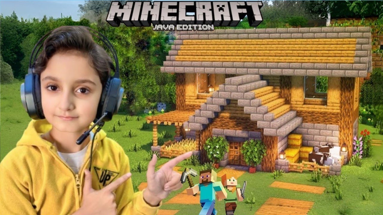 Minecraft, Easy starter House tutorial - YouTube