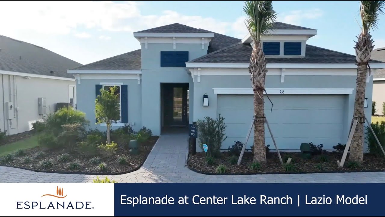 The Lazio Model at Esplanade at Center Lake Ranch | St Cloud, FL - YouTube