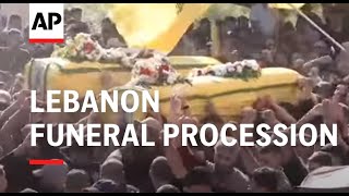 Funeral for Hezbollah commander killed in Israeli strike