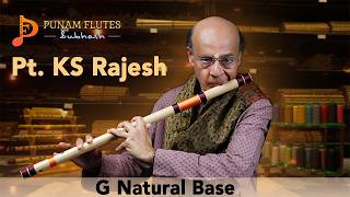 Punam Flutes G Natural Base Bansuri, beautifully played by Pt. KS. Rajesh Ji.