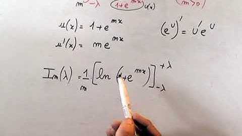 CALCUL INTEGRAL AVEC EXPONENTIELLE : MATHS TS