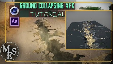 Advanced ground collapsing vfx tutorial | Cinema 4d, Turbulence Fd Xparticles 4, After effects..