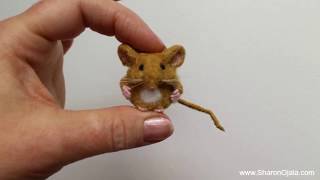 Gnome Finds Baby Mouse - Miniatures Diorama