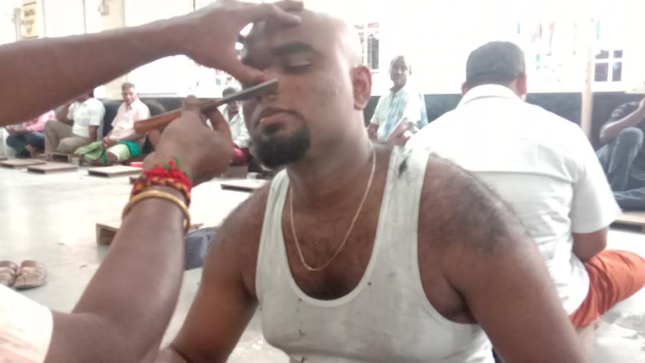 mottai.Full headshaving video of Me 🤗Mottai in Palani .Temple Head shave