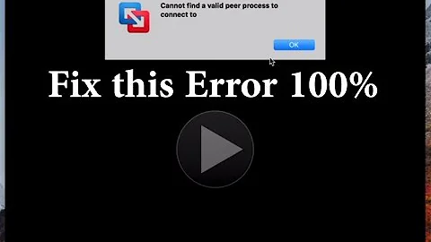 Fix Error - cannot find a valid peer process to connect to vmware fusion 10 Mac book