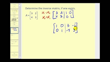 Determining Inverse Matrices Using Augmented Matrices
