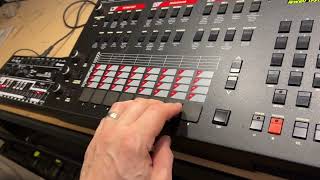 Sequential Circuits Studio 440 - 12 bit sampling drum machine and RE-303 (Roland) MikeSynth