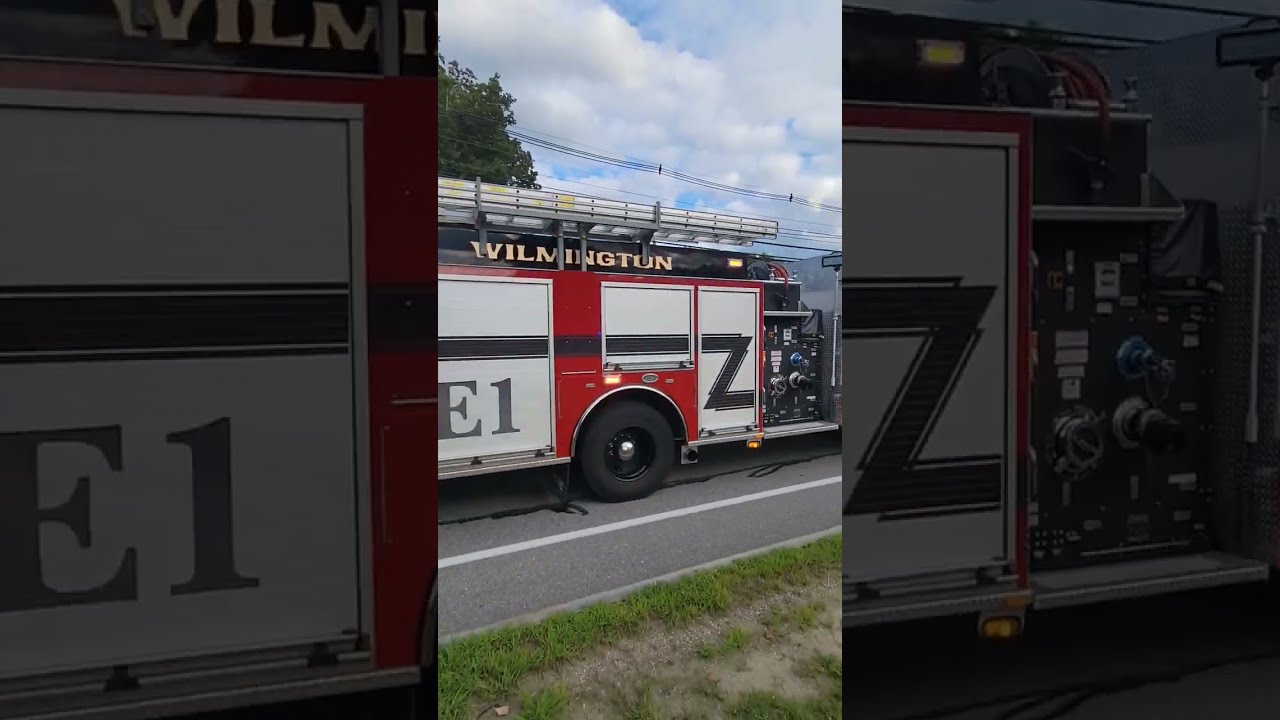 Wilmington Police Fire And Ems Responding To A Moter Bike Crash