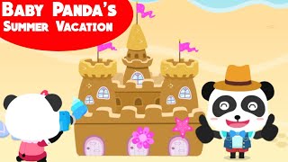Baby Panda's Summer Vacation | Baby Panda Hotel | Cooking Game, Surfing, Sand Castle | BabyBus Game screenshot 5
