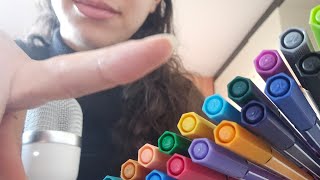 ASMR - Learn Colors in Arabic with me - Color Lesson - lofi soft spoken