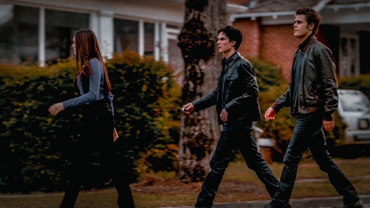 The Salvatore Brothers Walking in Sync || TVD 3x21