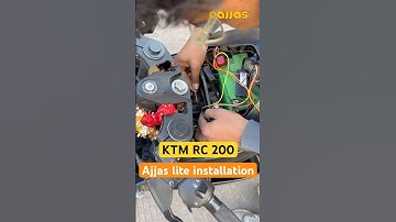Ajjas Lite installation KTM RC 200 #ajjas #ktmrc200 #biker  #gpstracker #bikecare #automobile