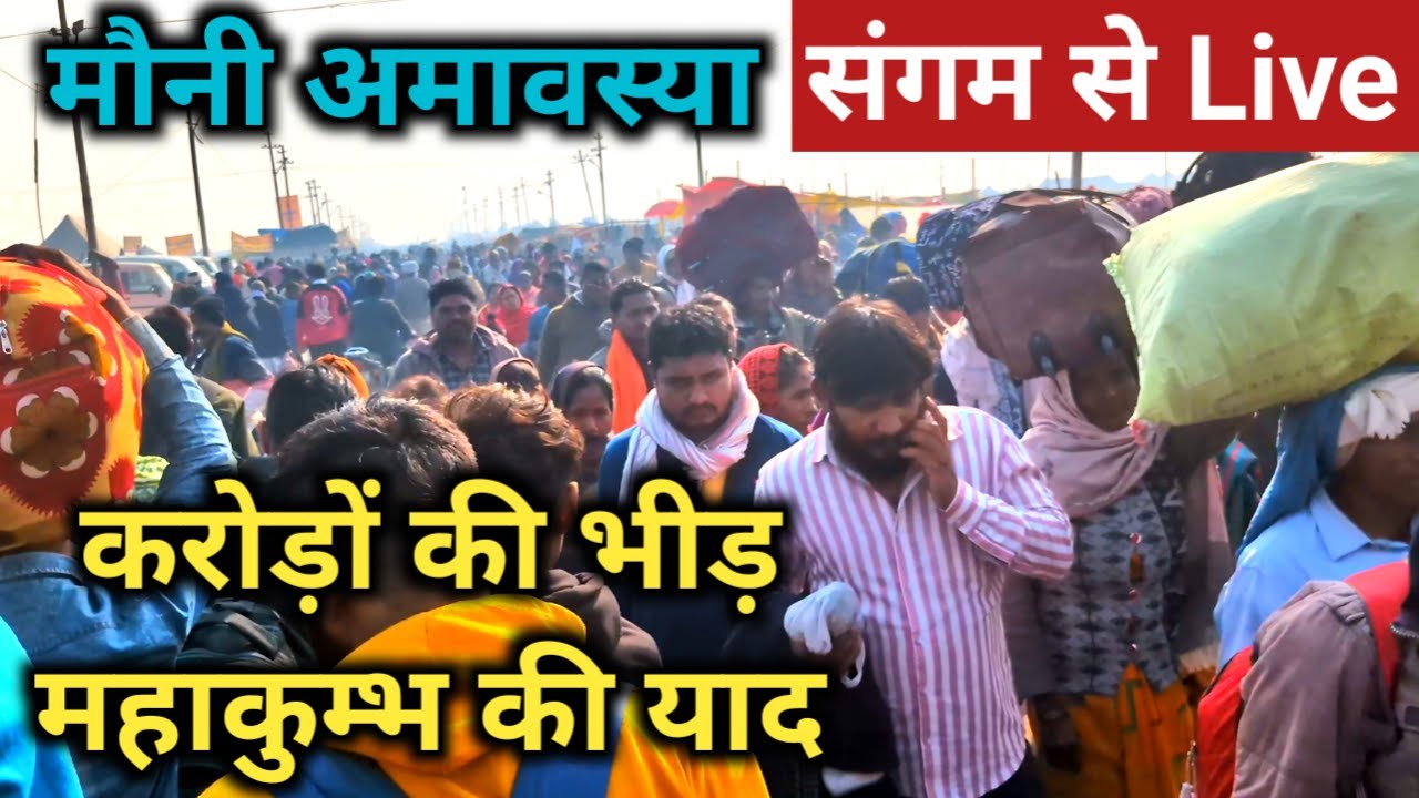 संगम क्षेत्र से LIVE | मौनी अमावस्या नहान | Magh Mela 2026 Sangam Ghat Live