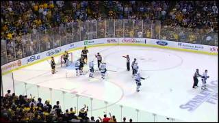 Alex Burrows Slashes Tim Thomas, What A Pussy!!! 08/06/2011