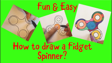 Fidget Spinner Learn How to Draw and Color for kids Fun and Easy