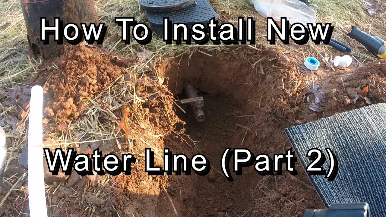 Installing Main Water Service Line Part 2 YouTube