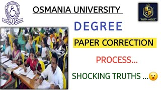 🛑 PAPER CORRECTION PROCESS 🛑|| OSMANIA UNIVERSITY || SHOCKING FACTS 🫣  || DEGREE  @shivanipallela