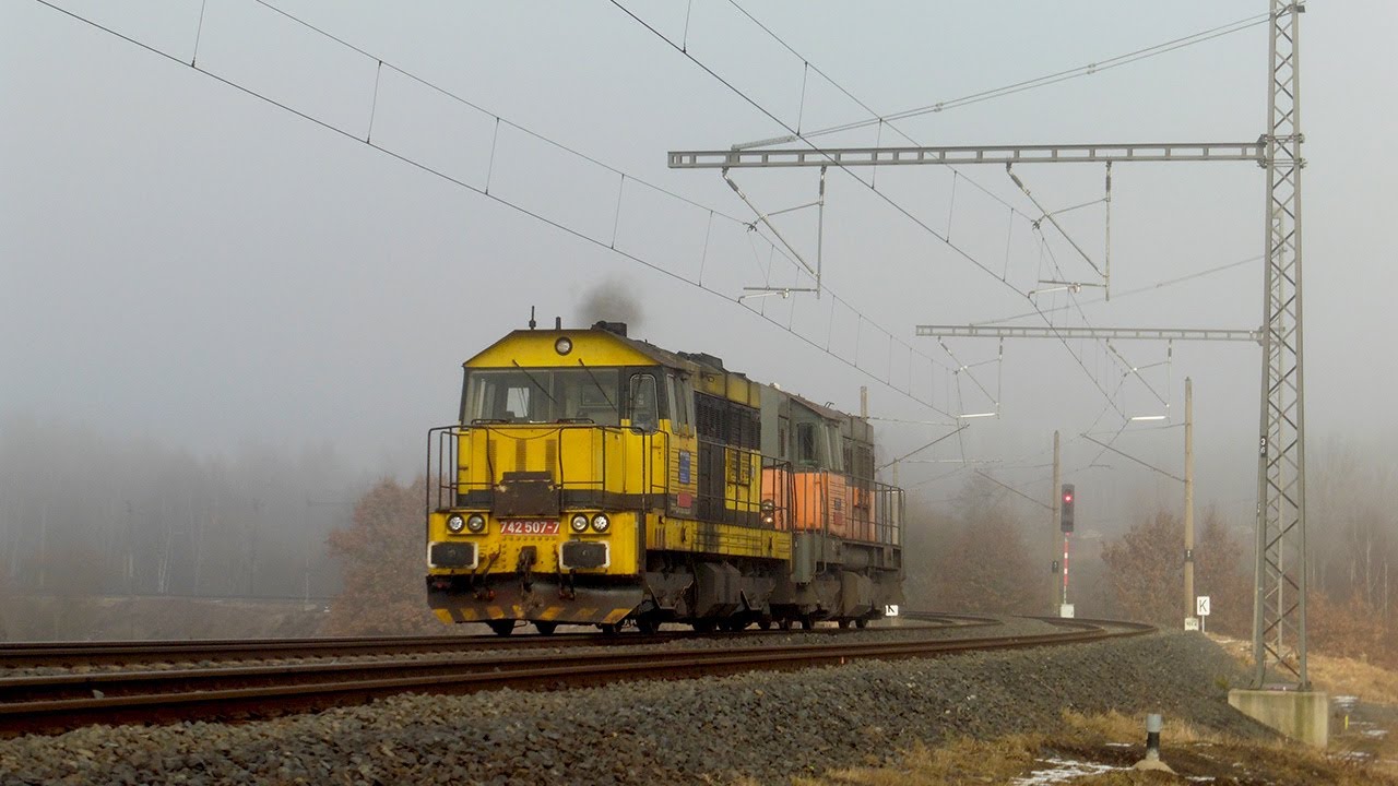 Vlaky - Karlovy Vary - Leden a únor 2022