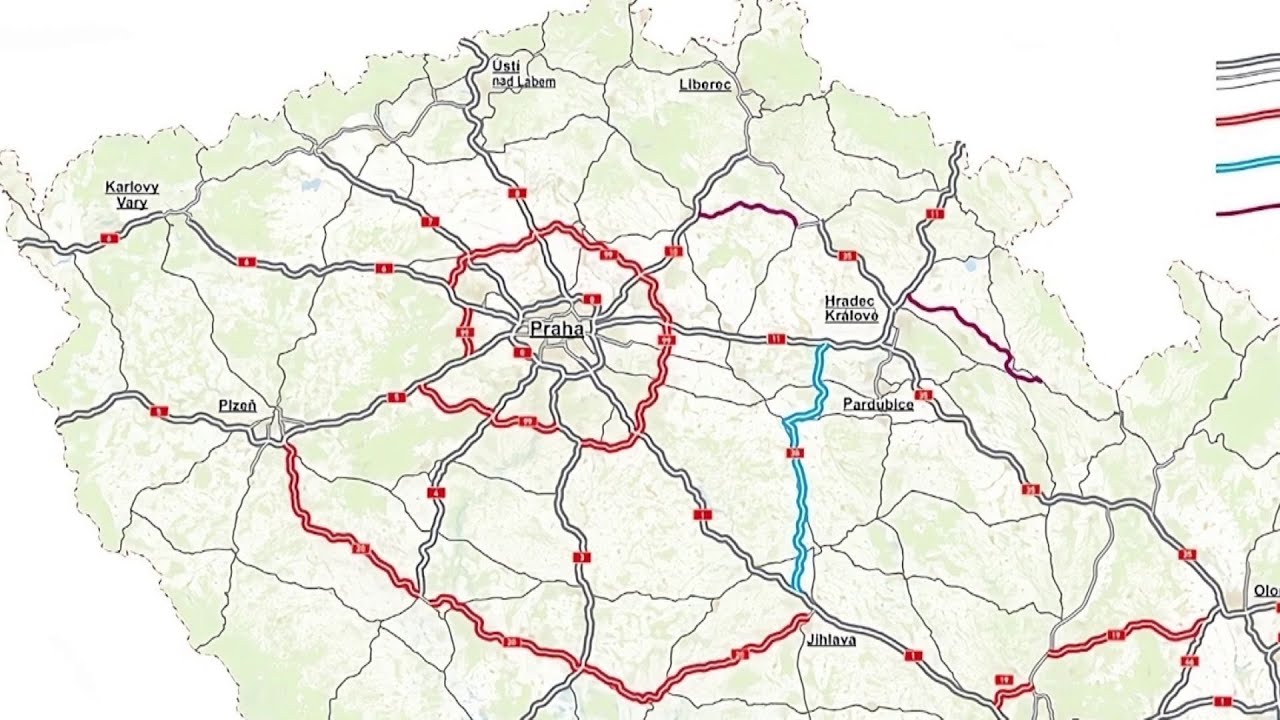 Plánuje se nový obchvat Prahy: Středočeský dálniční okruh bude měřit přes 200 kilometrů