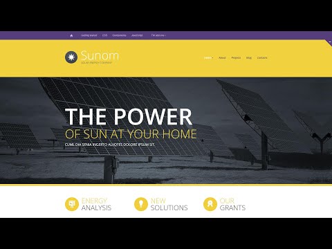 Solar Energy Responsive Website Template - 47650