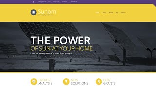 Solar Energy Responsive Website Template - 47650