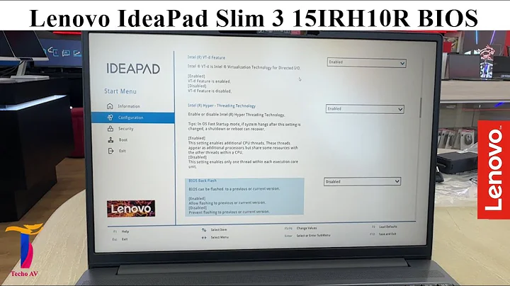 Lenovo IdeaPad Slim 3 15IRH10R | How To Enter Bios & Boot Menu Option