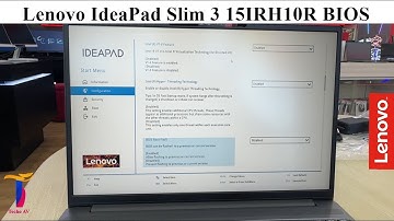 Lenovo IdeaPad Slim 3 15IRH10R | How To Enter Bios & Boot Menu Option