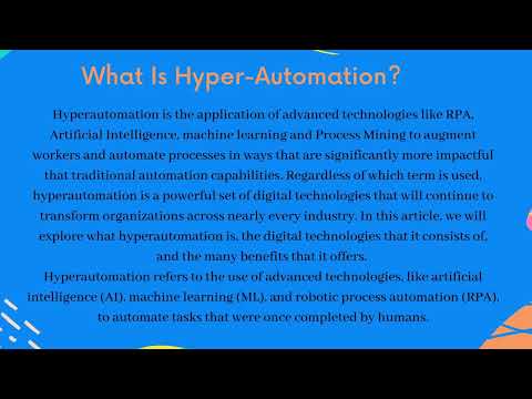 What Is Hyper Automation? | Robotic Process Automation-RPA | Automation Hub | Eagle Insight