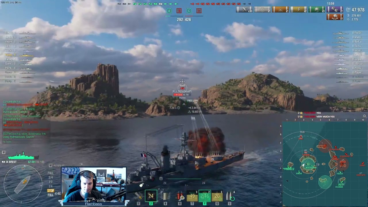 Brest, close to the chest - World of Warships