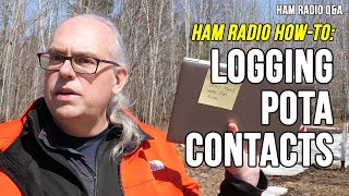 How I'm logging my Parks on the Air (POTA) contacts #hamradioqa