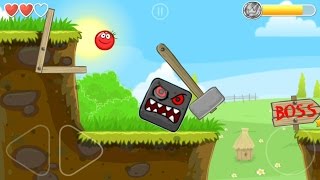 Playing RED BALL 4 with Tomato Ball and killing the BOSS in Volume 1 all levels played