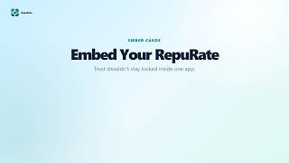 How to Use RepuRate Embed Cards