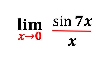 Limit of sin7x/x as x approaches 0