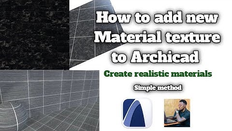 How to add  new Material texture to Archicad library