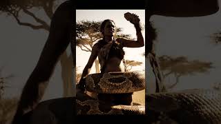 The 2 Million years ago Human pregnancy attack from Giant python then give birth #Shorts