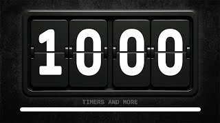 10 Minute Silent Flip Clock Timer with Beeps [🚨LOUD ALARM🚨]