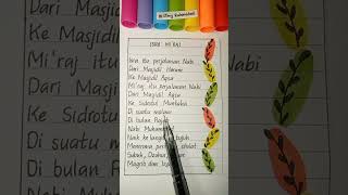 ISRA MI'RAJ #isramiraj #belajar