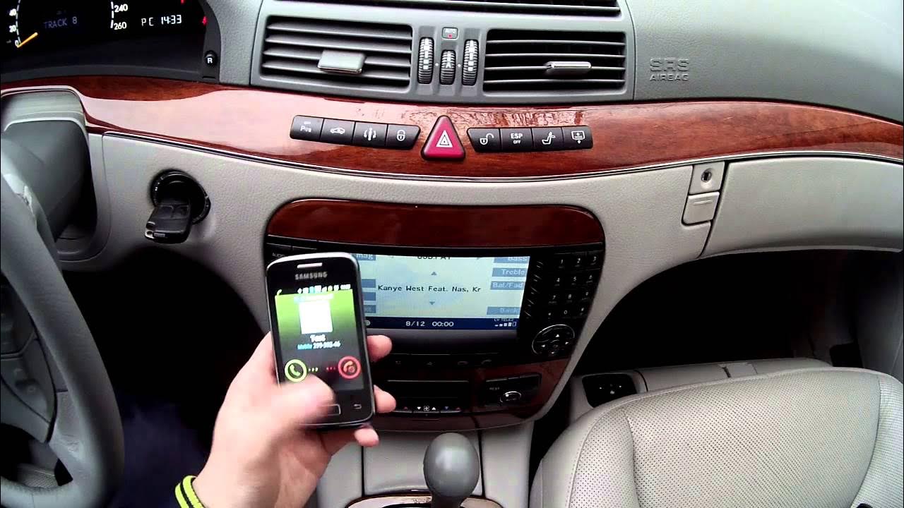 Как подключить телефон к магнитоле мерседес Dension Gateway 500S BT bluetooth phone integration on Mercedes-Benz S-class W22