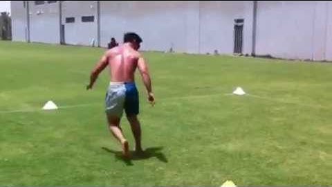 Performing the 4 cone Triangle Drill - speed, agility, power and athletic performance