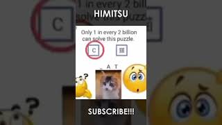 ONLY 1 IN EVERY 2 BILLION CAN SOLVE THIS PUZZLE😮😮😮 #shorts #dankmeme #dankmemes #meme #memes #fyp