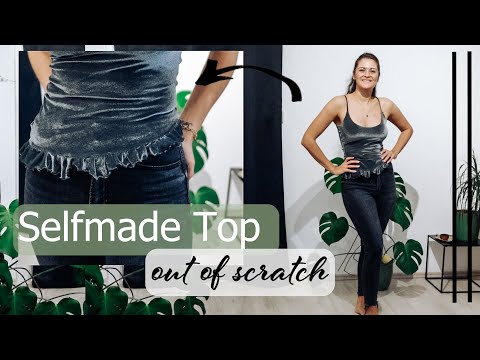 Selfmade Silvester Outfit | Top out of scratch |   #upcycling