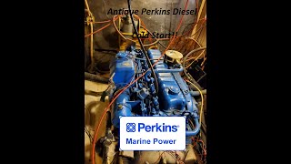 Antique Perkins 6.354 Diesel Cold Start!! #Shorts